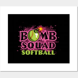 Bomb Squad Softball Homerun Posters and Art